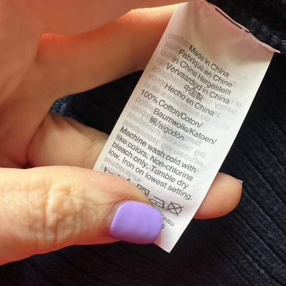 Madewell Nolan Open Cardigan Womens Size M Pockets Cotton Classic Minimalist - Picture 7 of 8